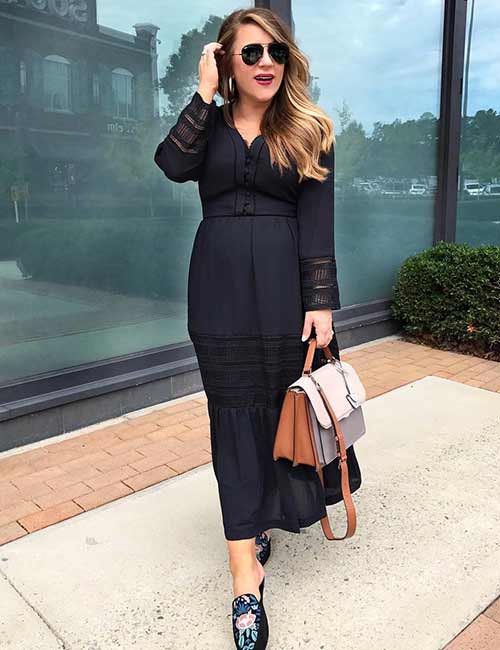 Black formal dress for pregnancy photoshoot