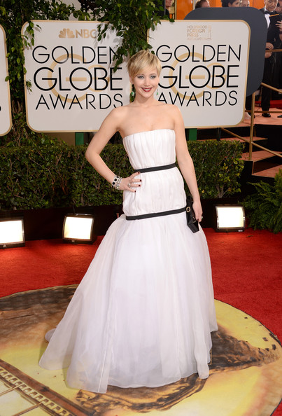 Jennifer Lawrence Strapless Dress