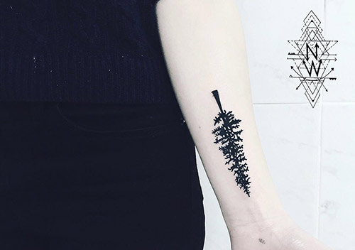 Cedar tree of life tattoo design