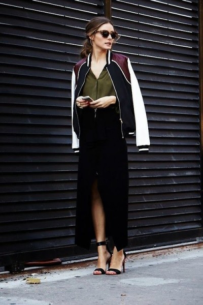 Olivia Palermo could make a bomber jacket look so chic
