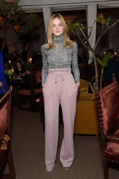 Striking a '70s vibe at an event at the Chateau Marmont in L.A.