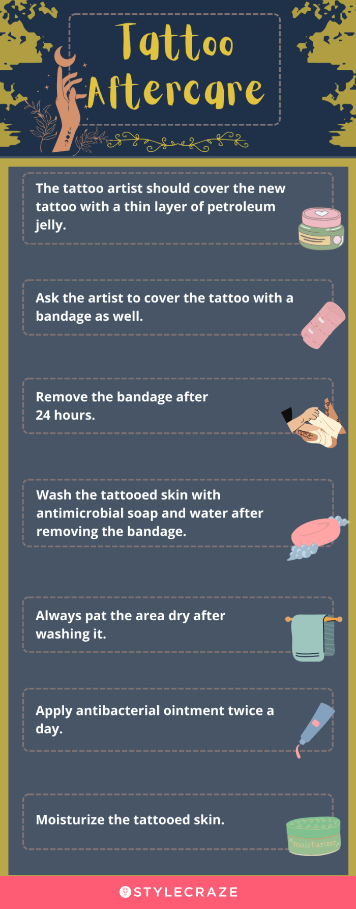 tattoo aftercare tips [infographic]