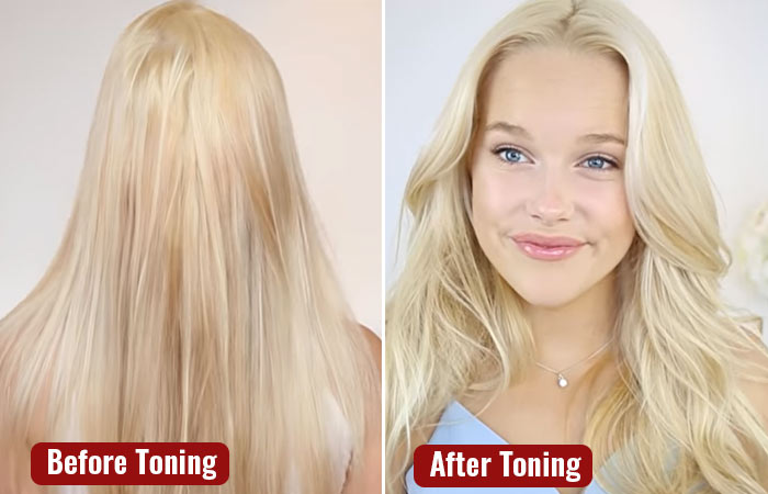 Before and after toning