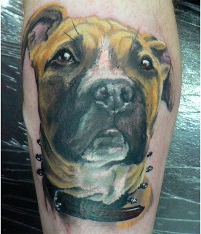Dog tattoo design
