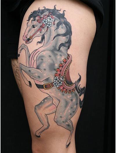 Horse tattoo design